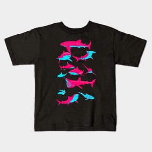 Eleven sharks illustration Kids T-Shirt